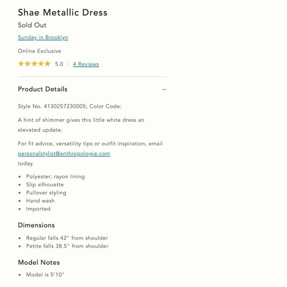 NEW Sunday in Brooklyn Shae Gold Shimmer Dress - Picture 14 of 15